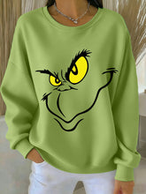 Damen lustige klassische Weihnachts-Zeichentrick figur Print Casual Sweatshirt